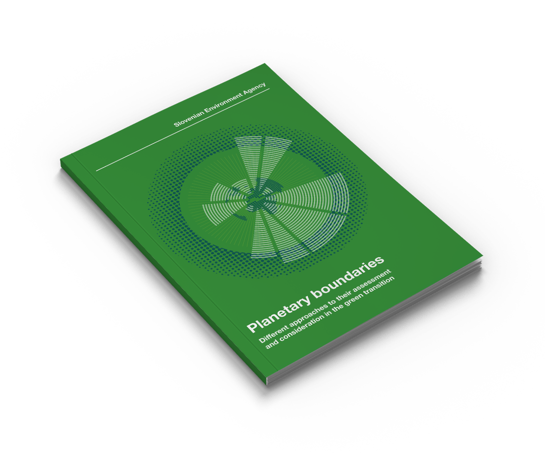 The cover of the Planetary boundaries brochure.